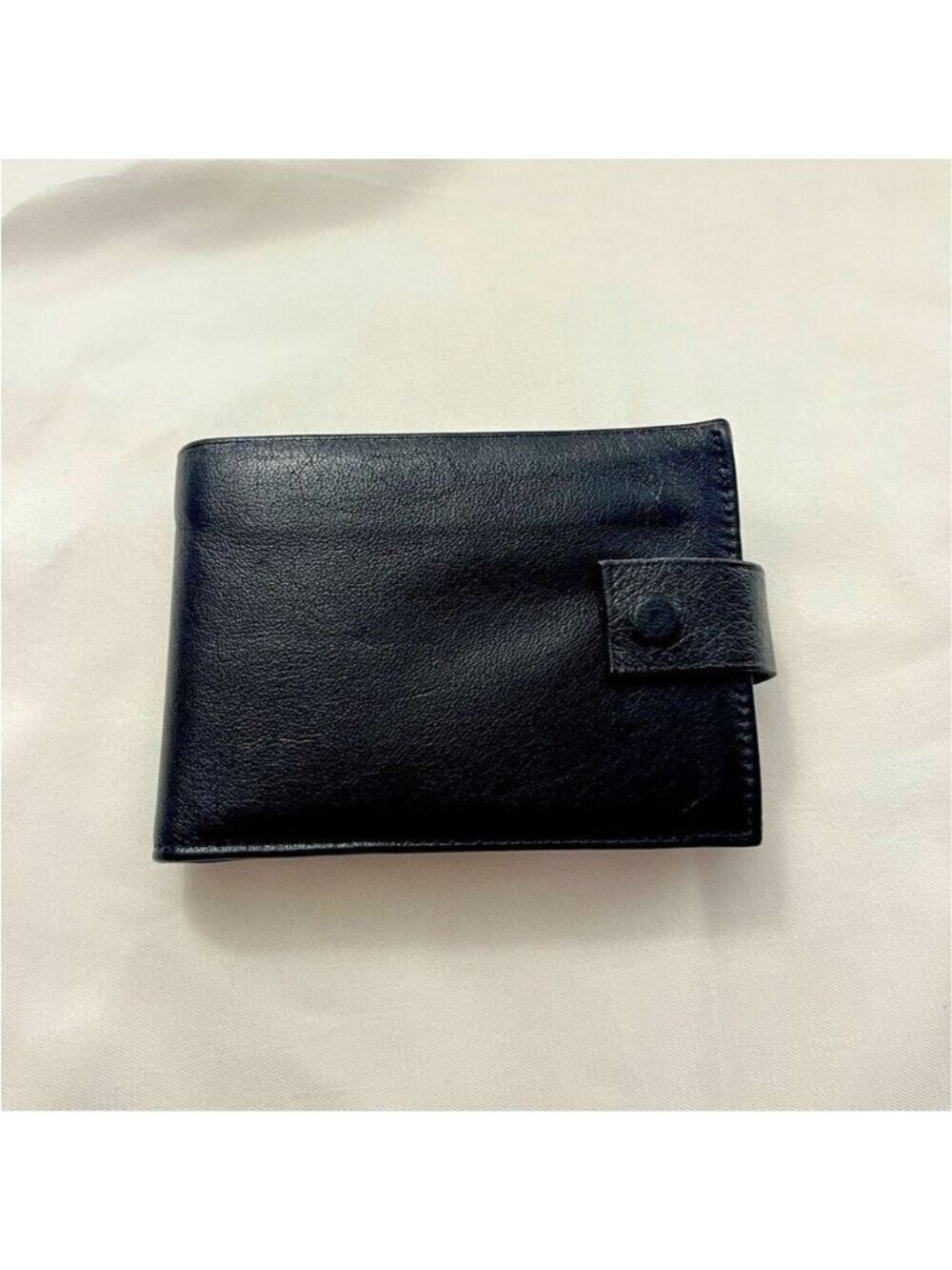 Tilley Black Leather Money Clip Bifold Wallet Made in Canada